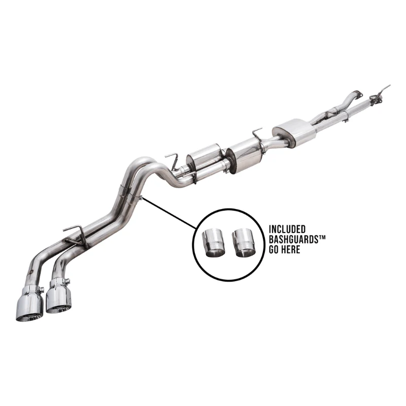 0FG Exhaust with BashGuard Fits 2016-2023 Toyota Tacoma - Image 4