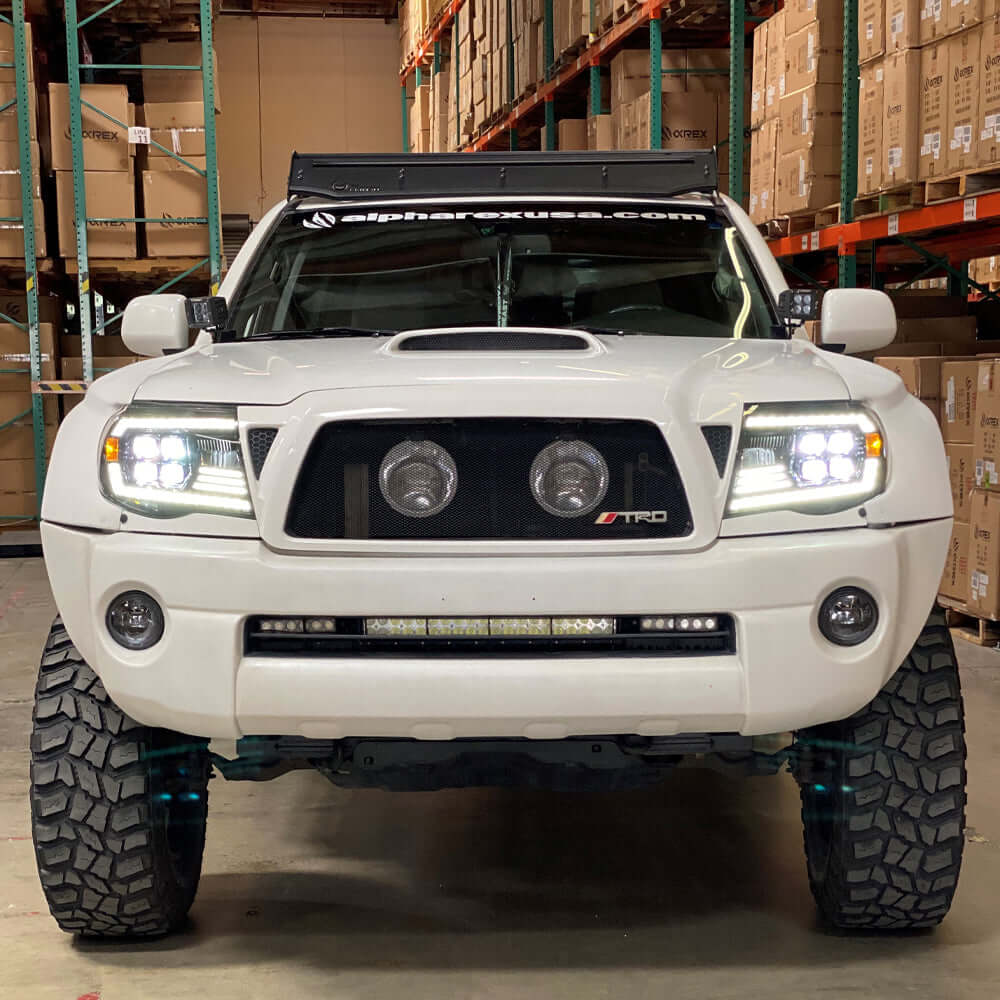 NOVA-Series LED Projector Headlights | Clear DRL Fits 2005-2011 Toyota Tacoma - Image 4