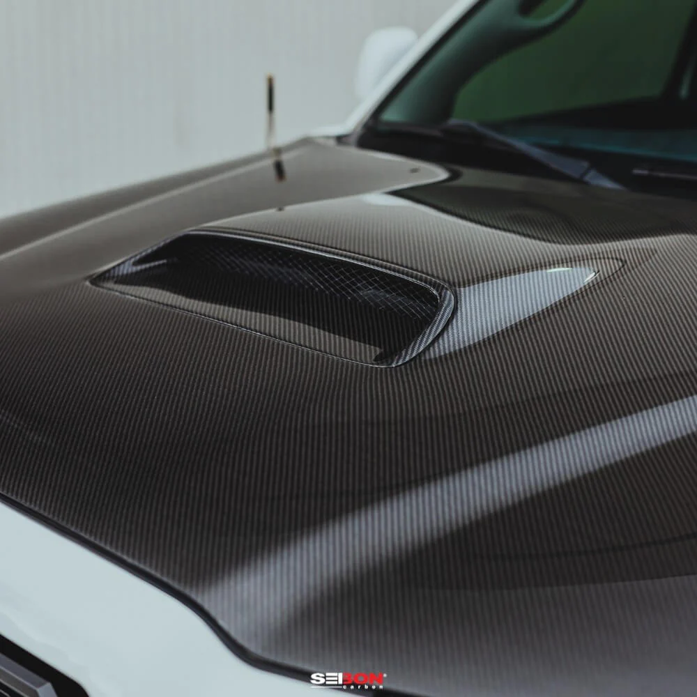 TR-Style Carbon Fiber Hood Fits 2005-2011 Toyota Tacoma - Image 8