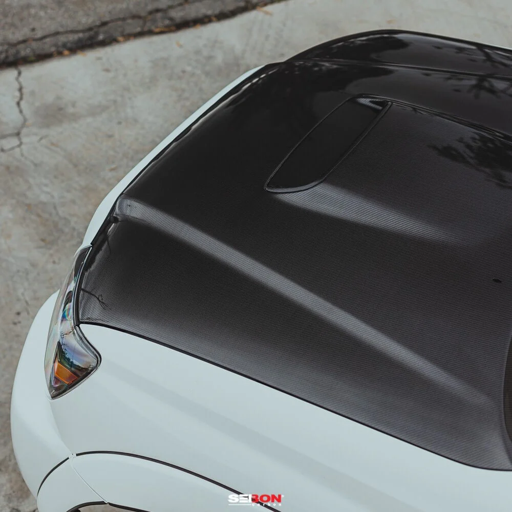 TR-Style Carbon Fiber Hood Fits 2005-2011 Toyota Tacoma - Image 9