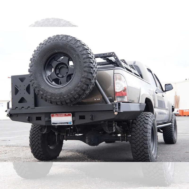 High Clearance Rear Plate Bumper Fits 2005-2015 Toyota Tacoma - Image 7