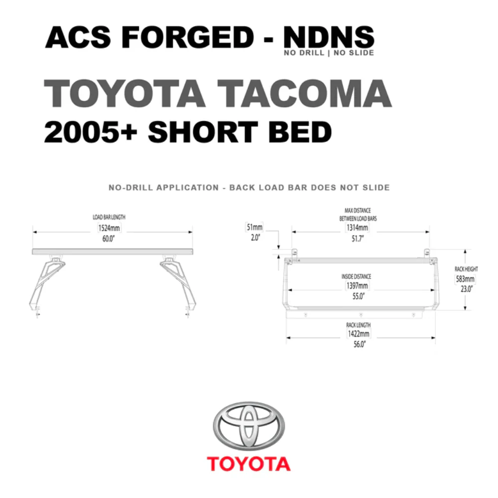 Active Cargo System | FORGED NO DRILL Fits 2005-2023 Toyota Tacoma - Image 7