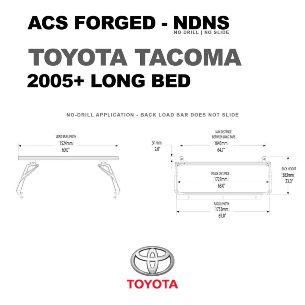 Active Cargo System | FORGED NO DRILL Fits 2005-2023 Toyota Tacoma - Image 8