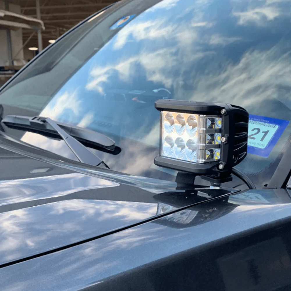 Low Profile LED Ditch Light Brackets Kit Fits 2005-2023 Toyota Tacoma - Image 9