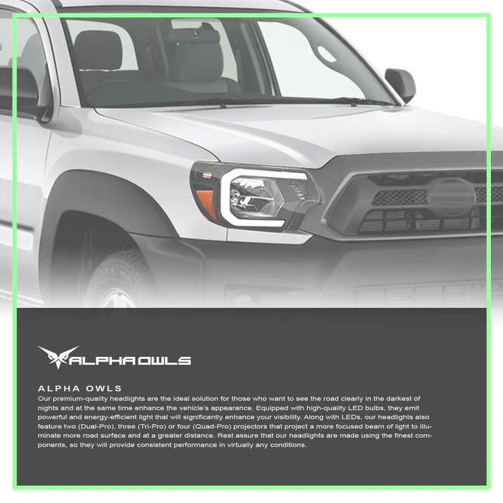 LM Series Headlights Fits 2012-2015 Toyota Tacoma - Image 4