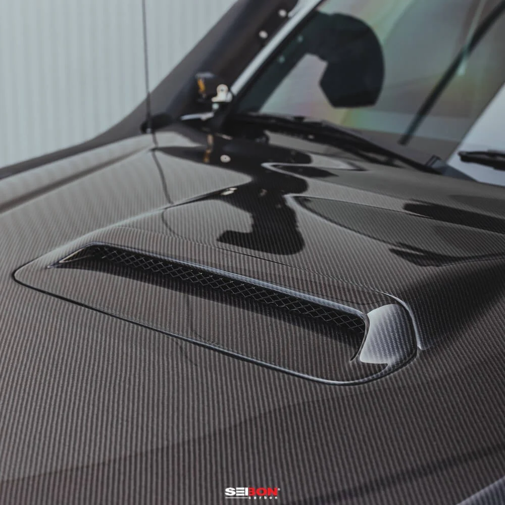 TR-Style Carbon Fiber Hood Fits 2012-2015 Toyota Tacoma - Image 9