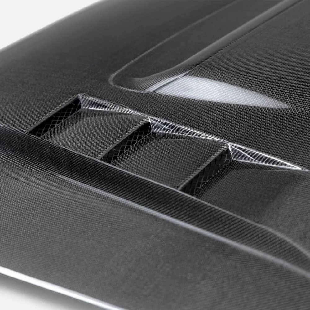TS-Style Carbon Fiber Hood Fits 2012-2015 Toyota Tacoma - Image 4