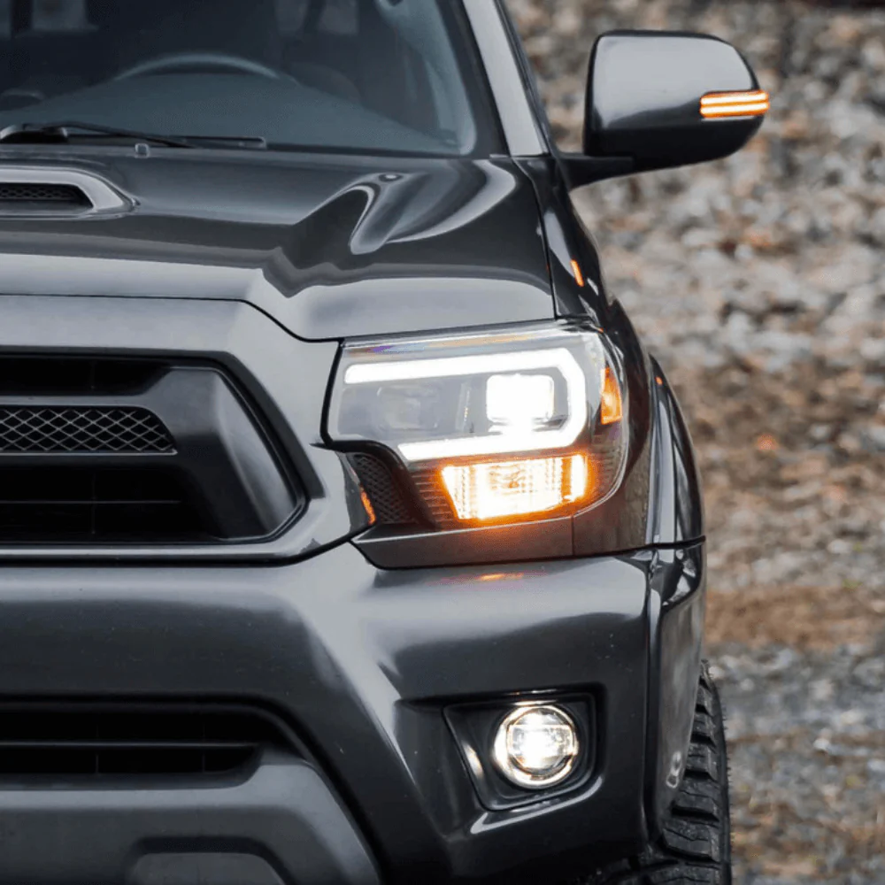 XB Hybrid LED Headlights | White or Amber DRL Fits 2012-2015 Toyota Tacoma - Image 8