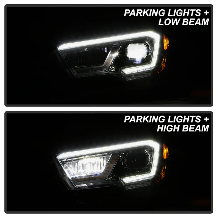 Full LED DRL Projector Headlights Fits 2016-2023 Toyota Tacoma - Image 8