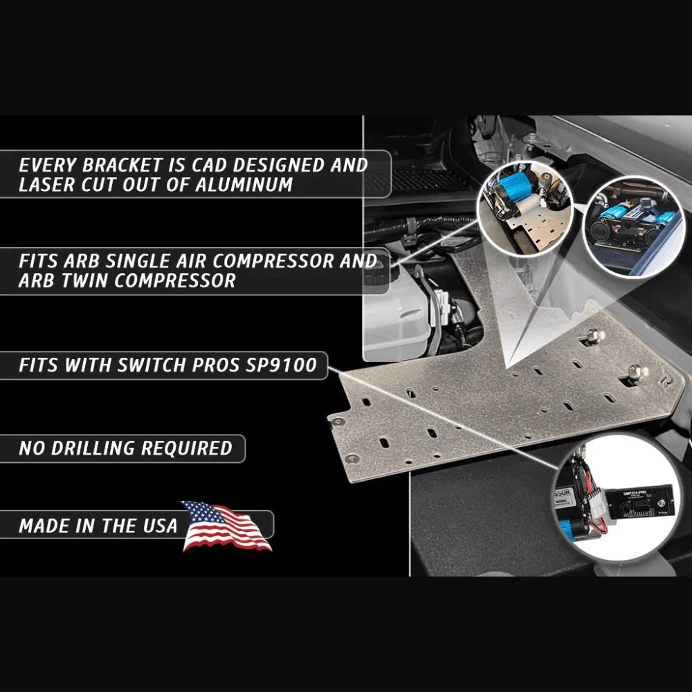 Air Compressor Mount Fits 2016-2023 Toyota Tacoma - Image 16