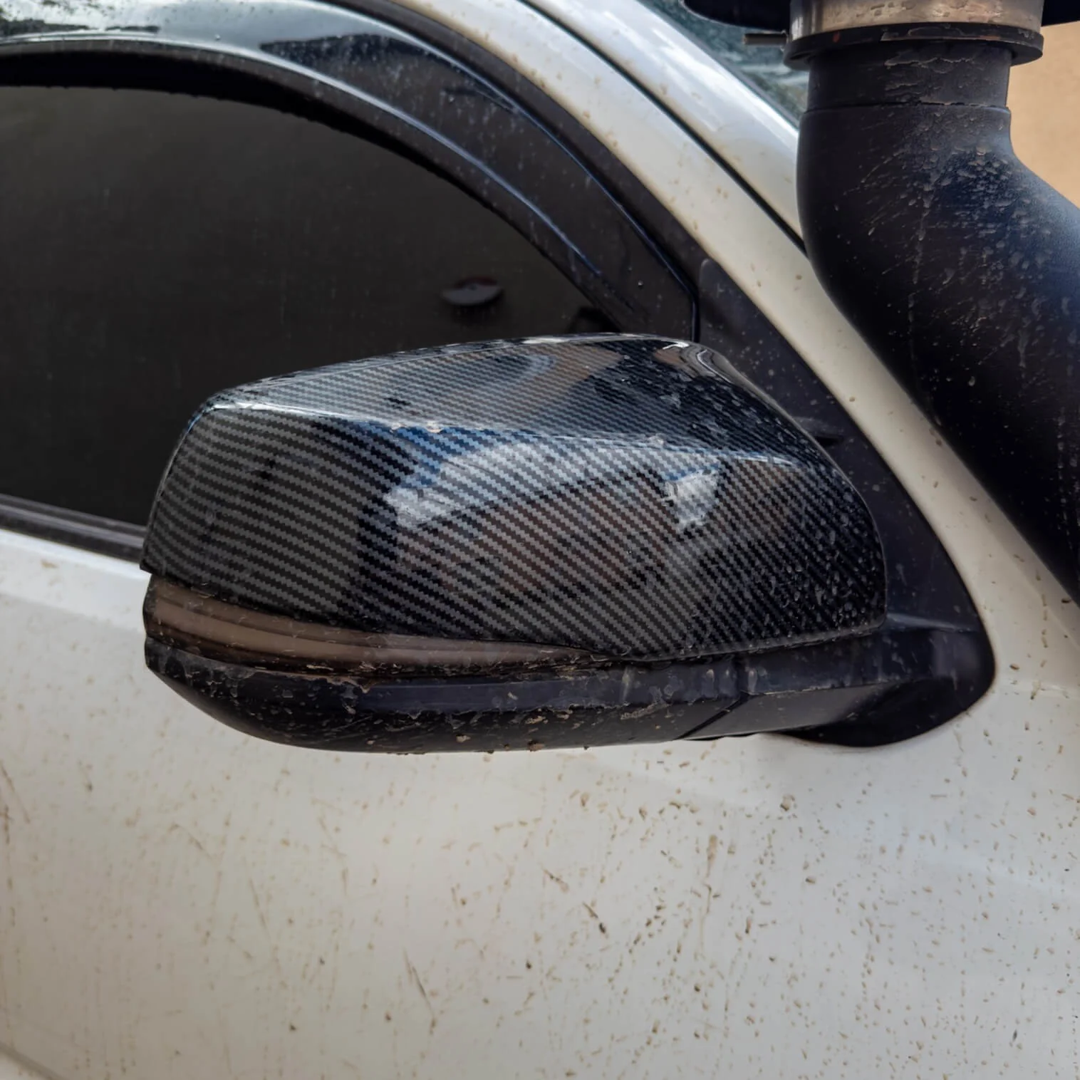 Carbon Fiber Mirror Caps Fits 2016-2023 Toyota Tacoma - Image 6