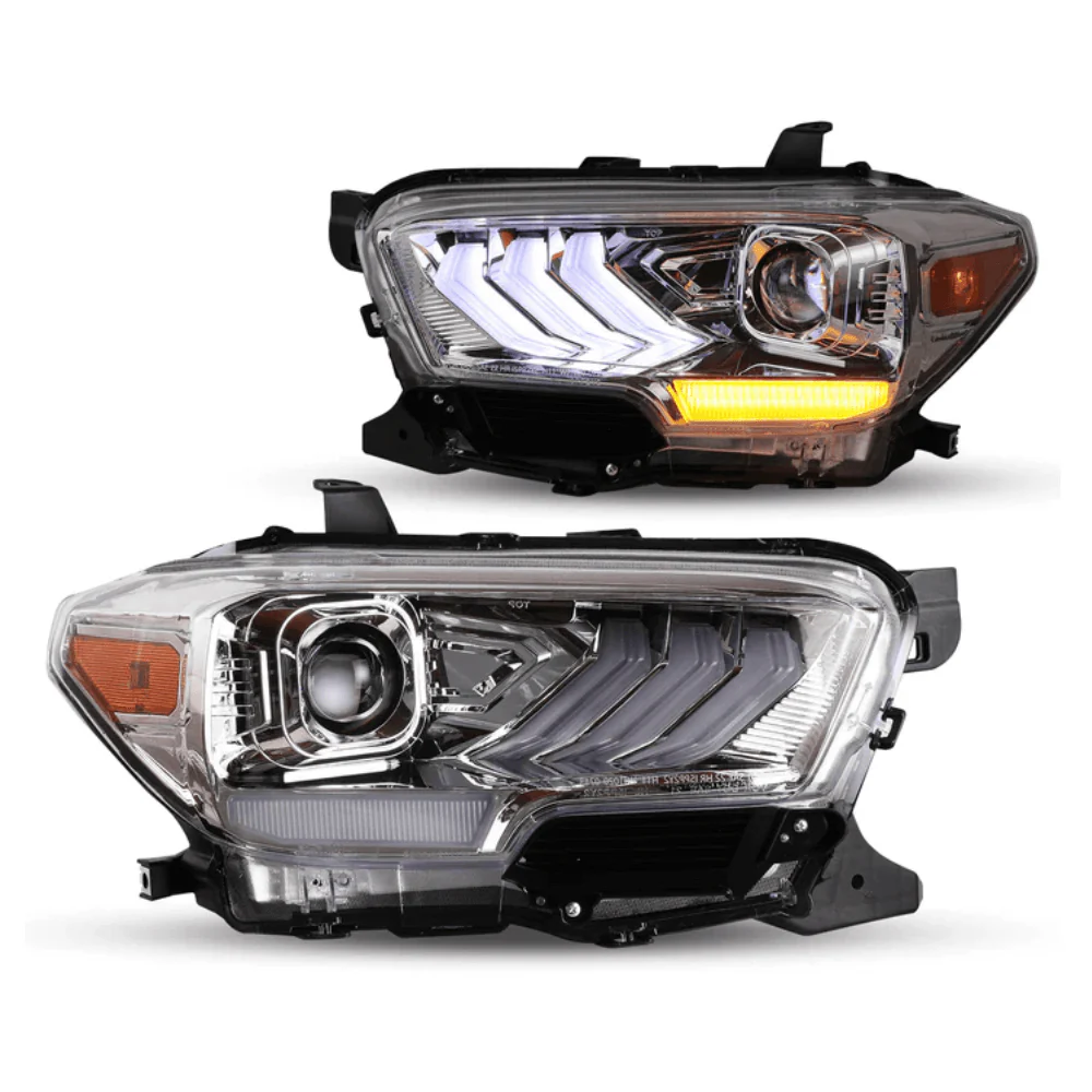 DRL Headlights Fits 2016-2023 Toyota Tacoma - Image 3
