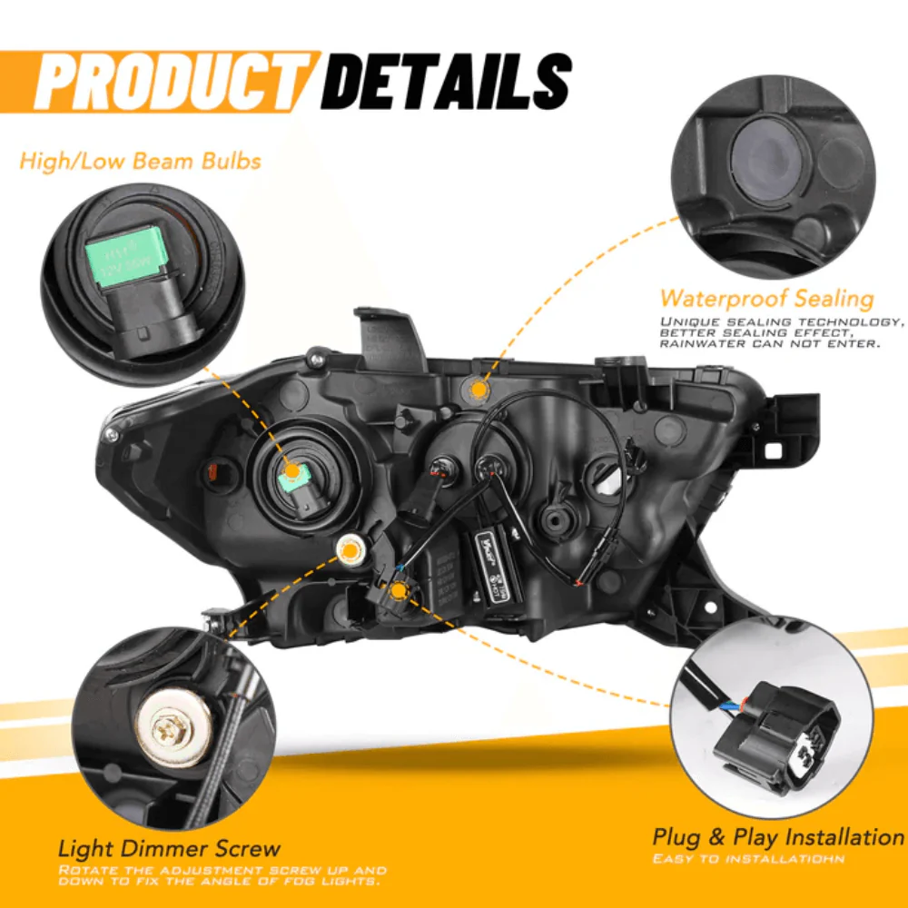 DRL Headlights Fits 2016-2023 Toyota Tacoma - Image 5
