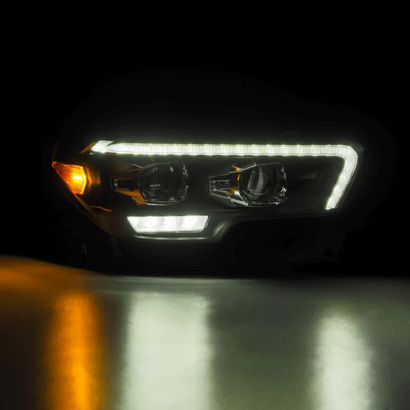 Exclusive PRO-Series Halogen Projector Headlights | Clear DRL Fits 2016-2023 Toyota Tacoma - Image 9
