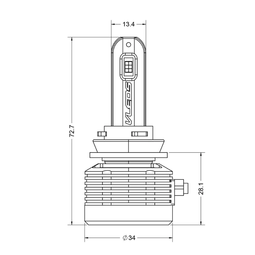 High Beam LED Bulbs Fits 2016-2023 Toyota Tacoma - Image 10