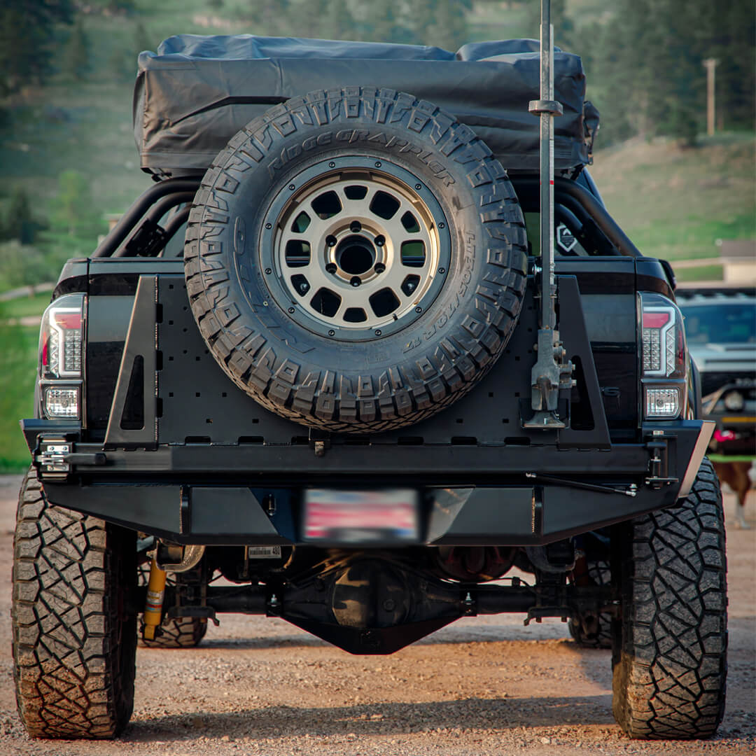 Overland Series High Clearance Rear Bumper Fits 2016-2023 Toyota Tacoma - Image 3