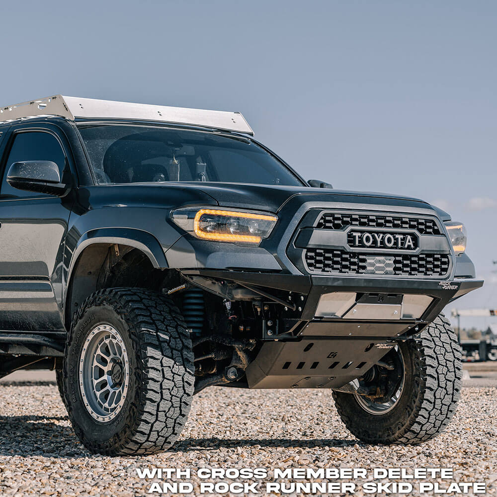 Rock Runner Front Skid Plate w/Cross Member Delete Fits 2016-2023 Toyota Tacoma - Image 11