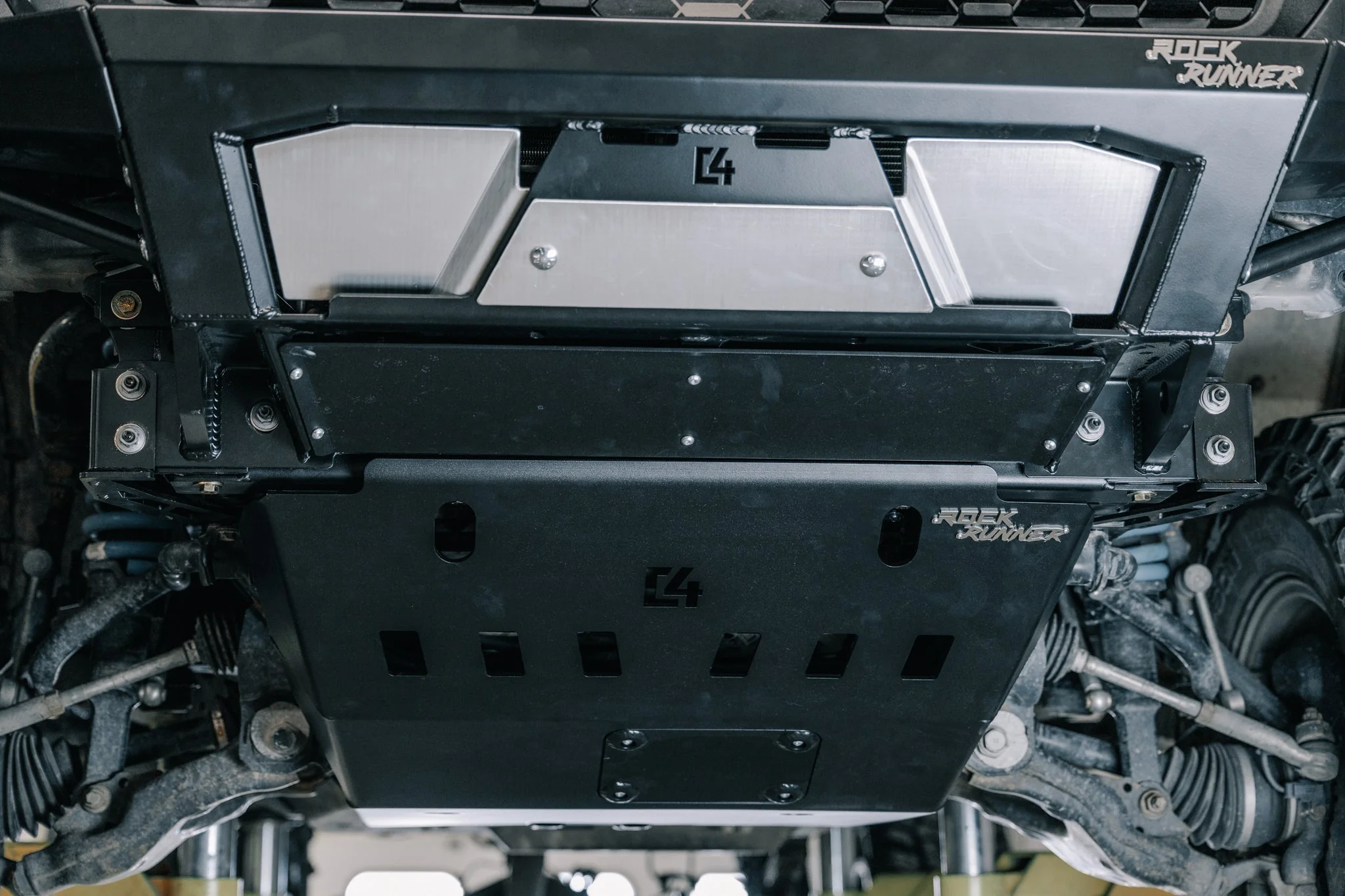 Rock Runner Front Skid Plate w/Cross Member Delete Fits 2016-2023 Toyota Tacoma - Image 3