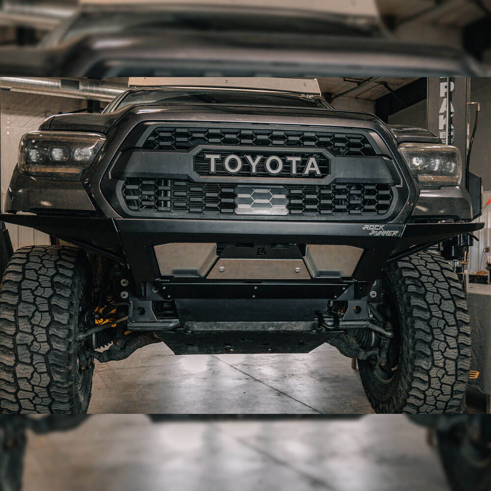Rock Runner Front Skid Plate w/Cross Member Delete Fits 2016-2023 Toyota Tacoma - Image 8