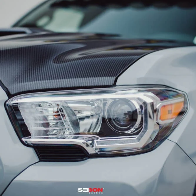 TR-Style Carbon Fiber Hood Fits 2016-2023 Toyota Tacoma - Image 8