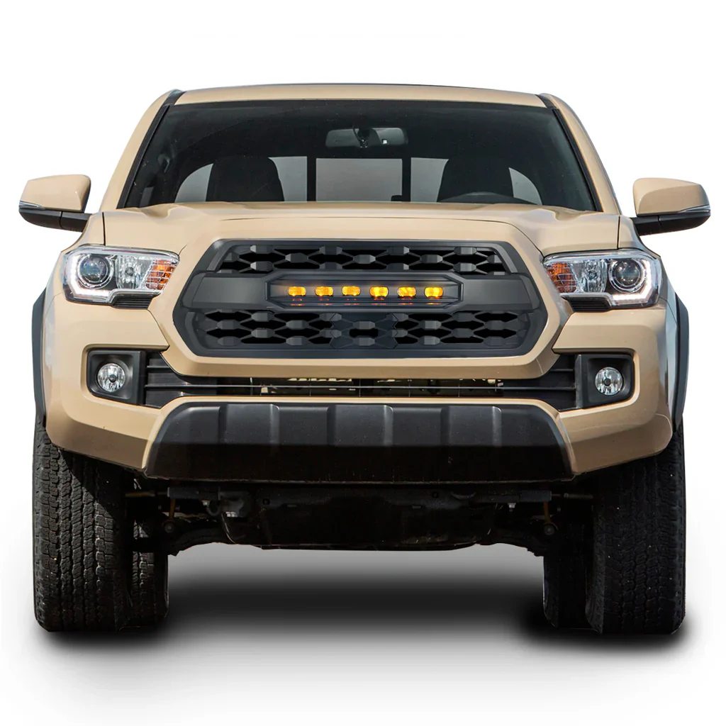TRD PRO Style Front Grille w/ LED Off-Road Lights Fits 2016-2023 Toyota Tacoma