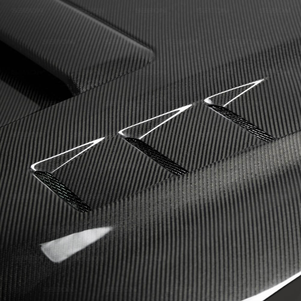 TS-Style Carbon Fiber Hood Fits 2016-2023 Toyota Tacoma - Image 5