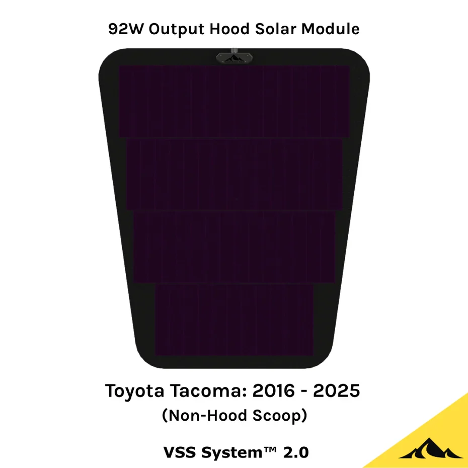 Hood Solar Panel | VSS System™ 2.0 fits 2016+ Toyota Tacoma - Image 2