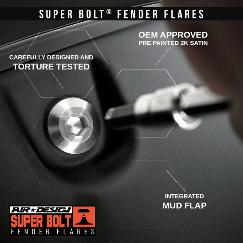 Super Bolt® Fender Flare Set Fits 2016-2023 Toyota Tacoma - Image 15