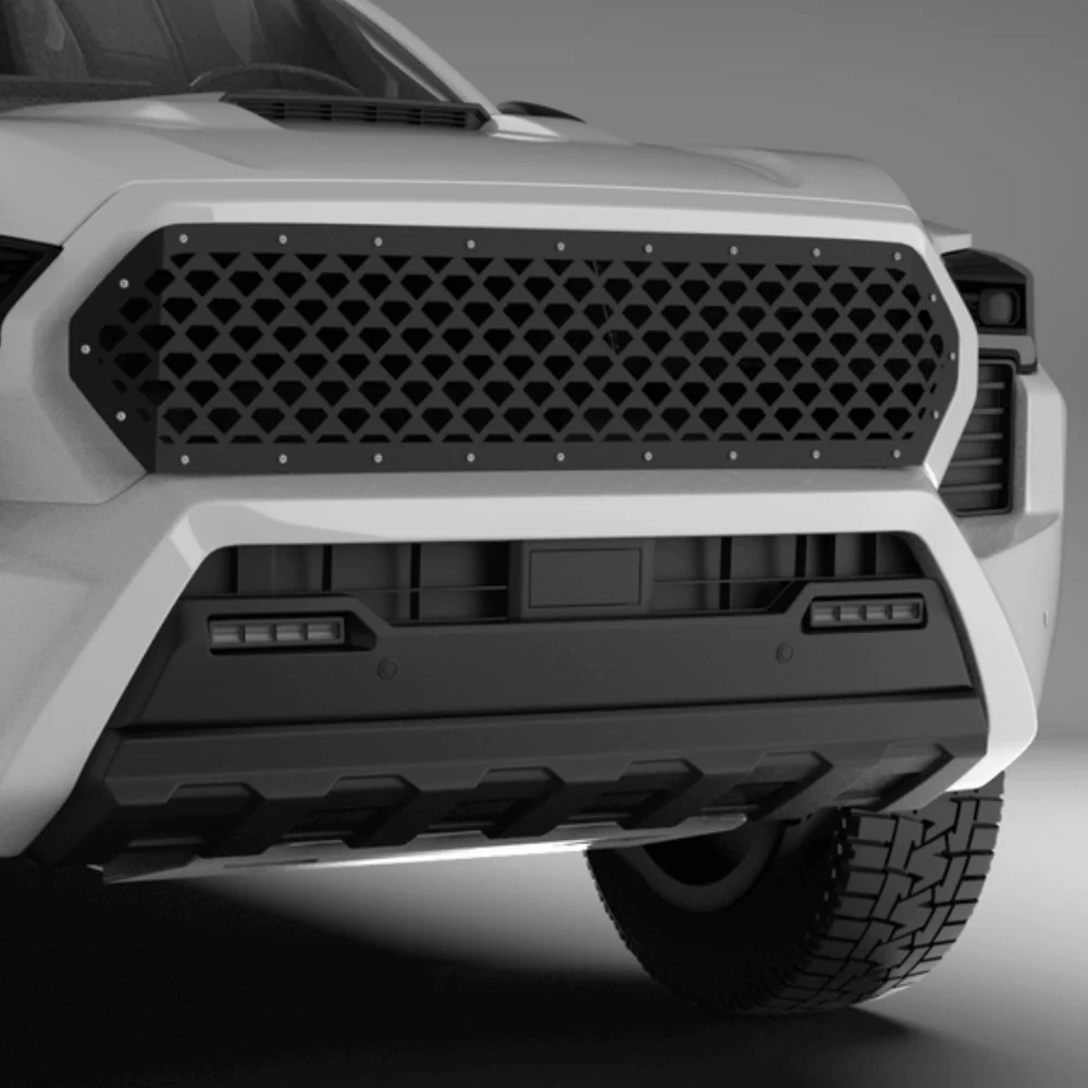 Mesh Grille Laser Cut Mesh Style Fits 2024+ Toyota Tacoma - Image 3