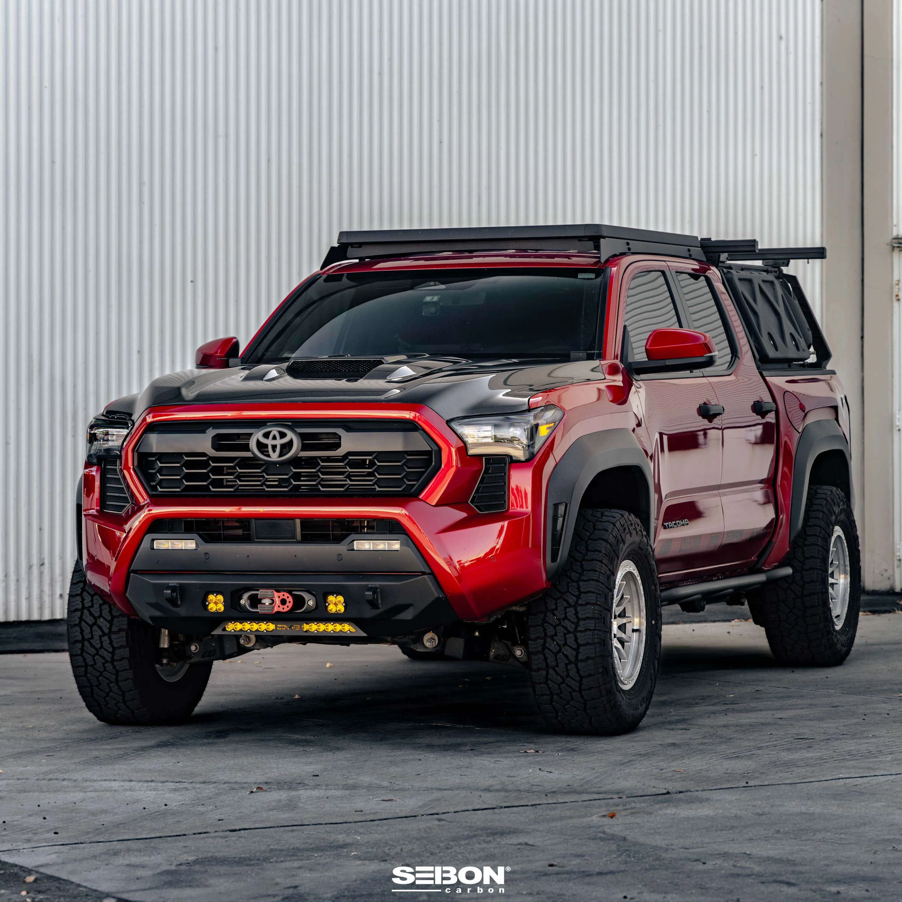 TR-Style Carbon Fiber Hood Fits 2024+ Toyota Tacoma - Image 3