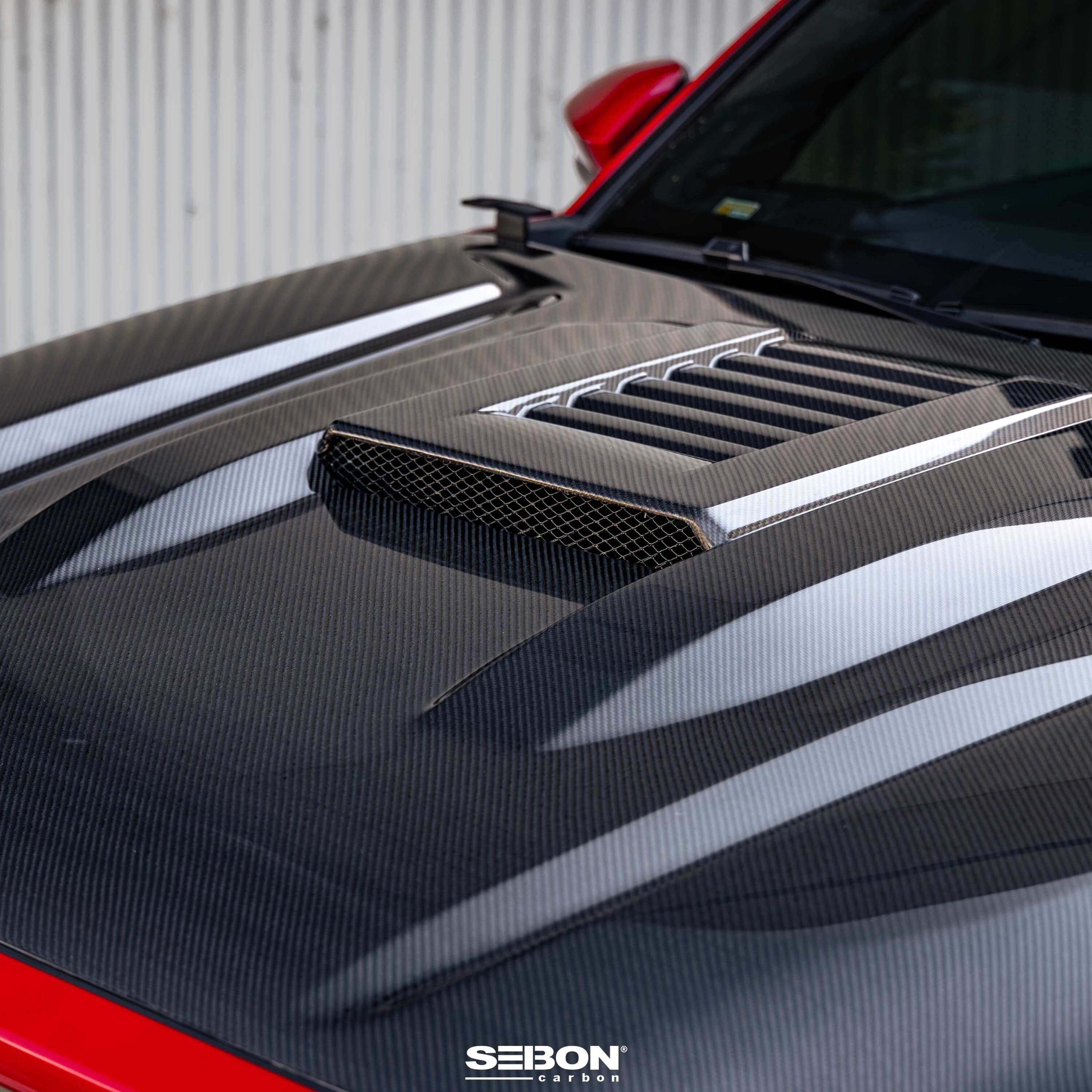 TR-Style Carbon Fiber Hood Fits 2024+ Toyota Tacoma - Image 4