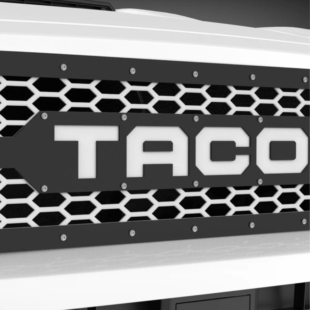 Double Layered Grille w/ Custom Text Fits 2024+ Toyota Tacoma - Image 3