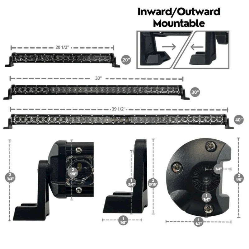 30" Extreme Series Low Profile Combo RGB Light Bar & Harness Kit - Image 3