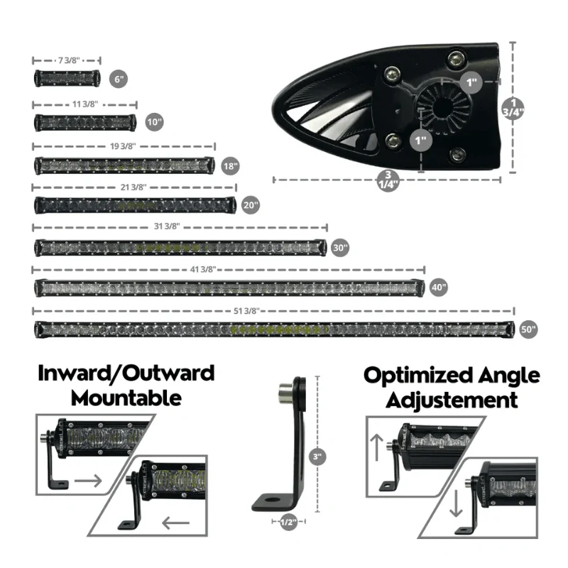 40" Extreme Single Row 200w Combo Beam Led Light Bar - Image 3