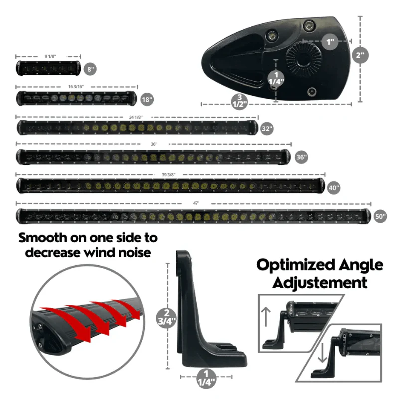 40" Extreme Stealth 150w Combo Beam Led Light Bar - Image 4