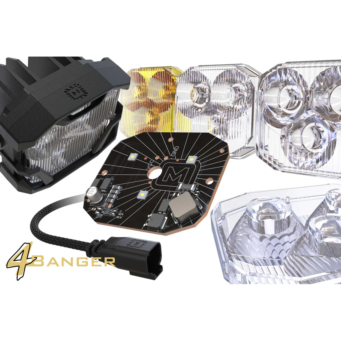 4Banger A-Pillar LED Kit Fits 2016-2023 Toyota Tacoma - Image 10