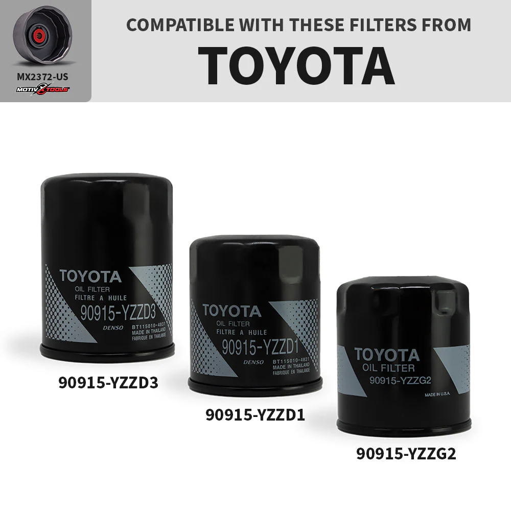 72.8mm/74mm 14 Flute Combination Oil Filter Wrench - Image 5