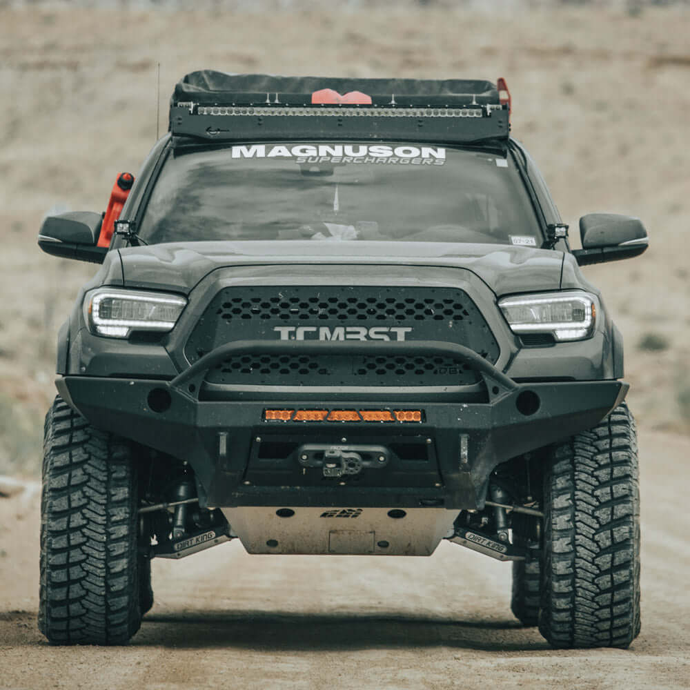 TCMBST TRD Pro-Style LED Headlights | Clear DRL - BLACK Fits 2016-2023 Toyota Tacoma - Image 6