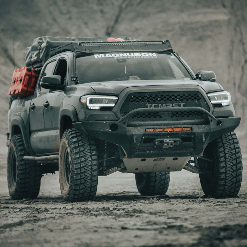 TCMBST TRD Pro-Style LED Headlights | Clear DRL - BLACK Fits 2016-2023 Toyota Tacoma - Image 8