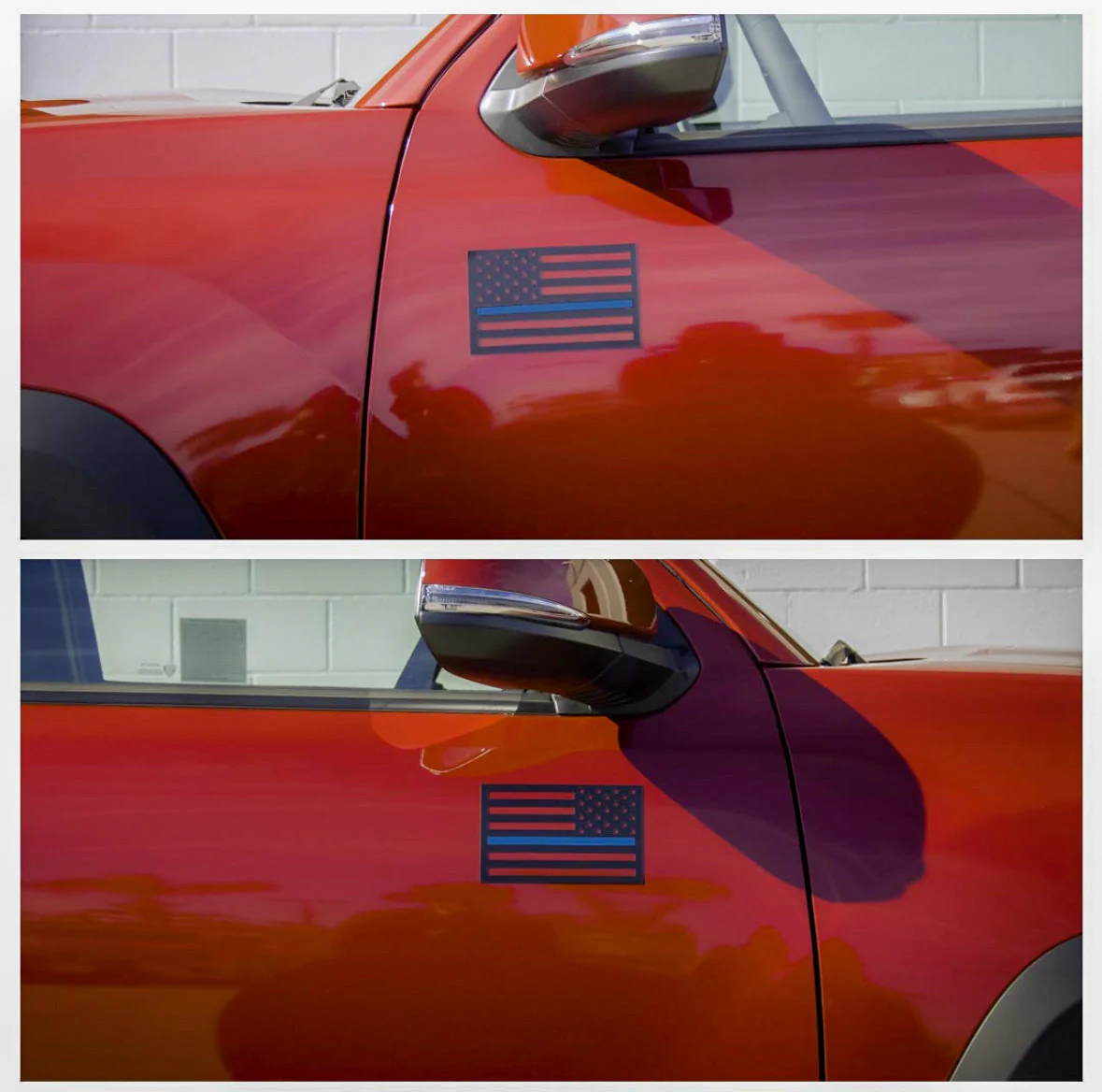 American Flag Vehicle Magnets - Black - Image 11