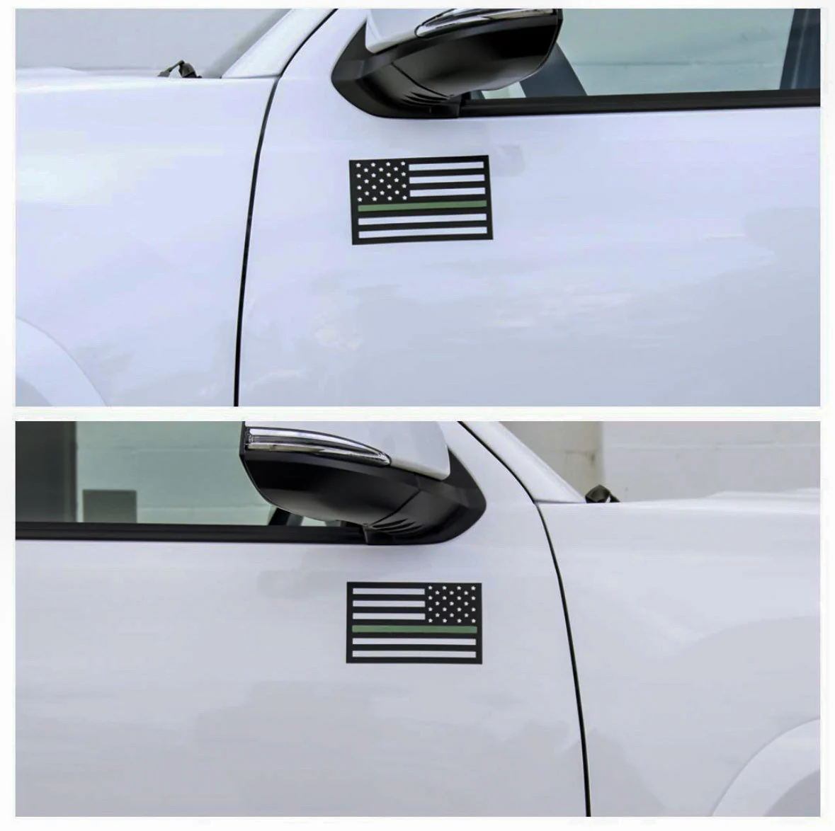 American Flag Vehicle Magnets - Black - Image 12