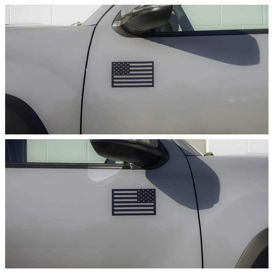 American Flag Vehicle Magnets - Black - Image 5