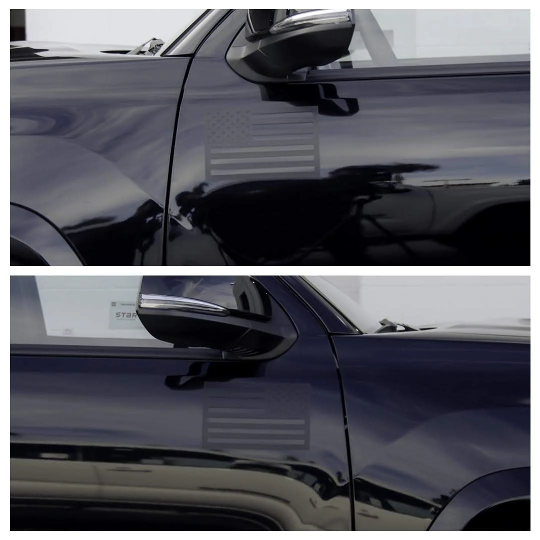 American Flag Vehicle Magnets - Black - Image 6