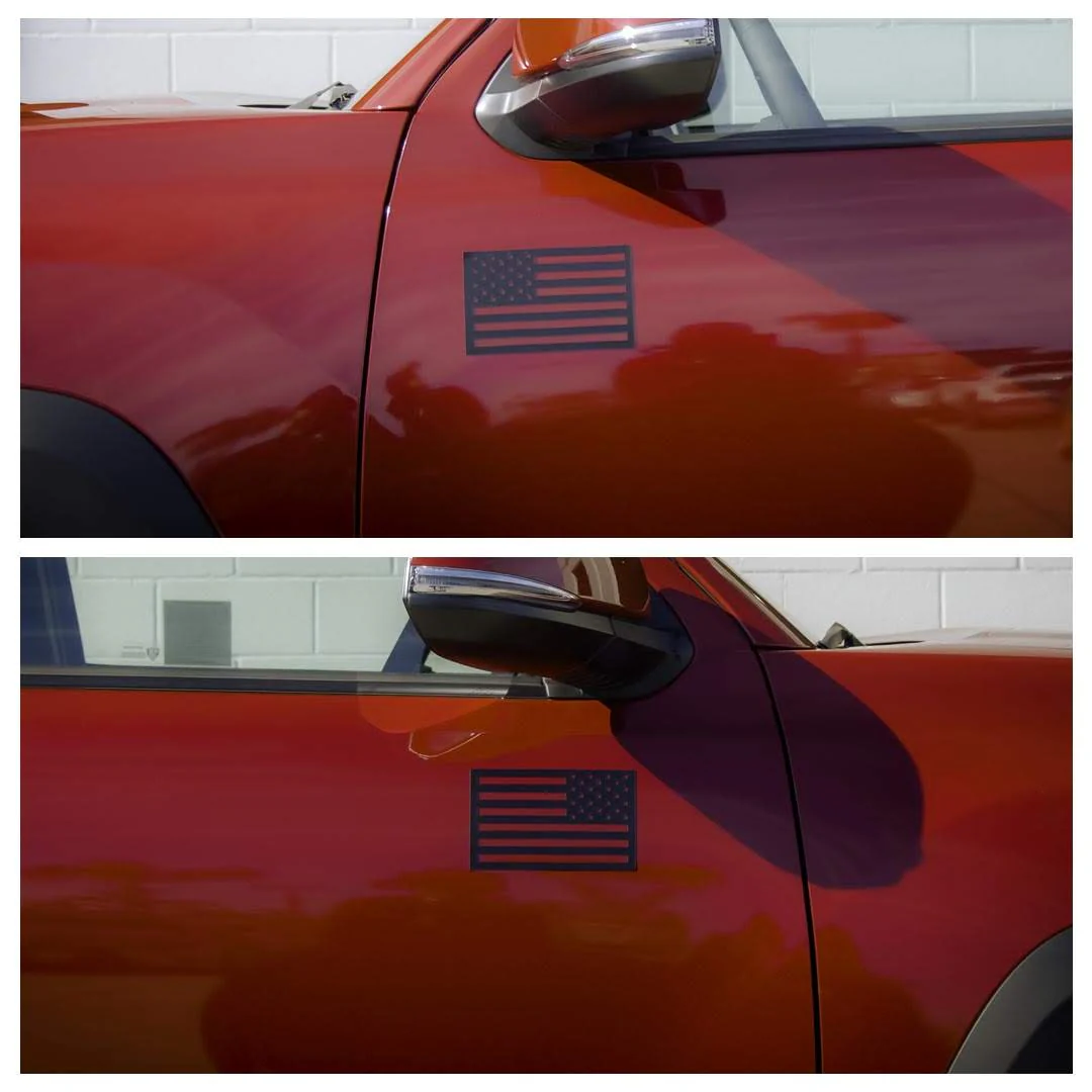 American Flag Vehicle Magnets - Black - Image 7