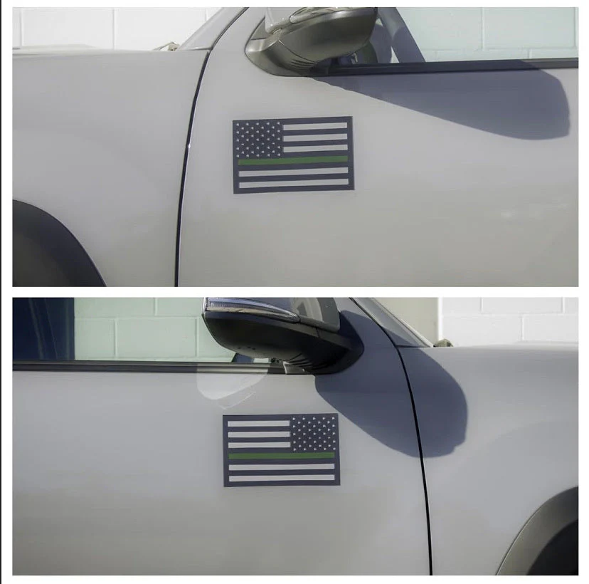 American Flag Vehicle Magnets - Black - Image 8