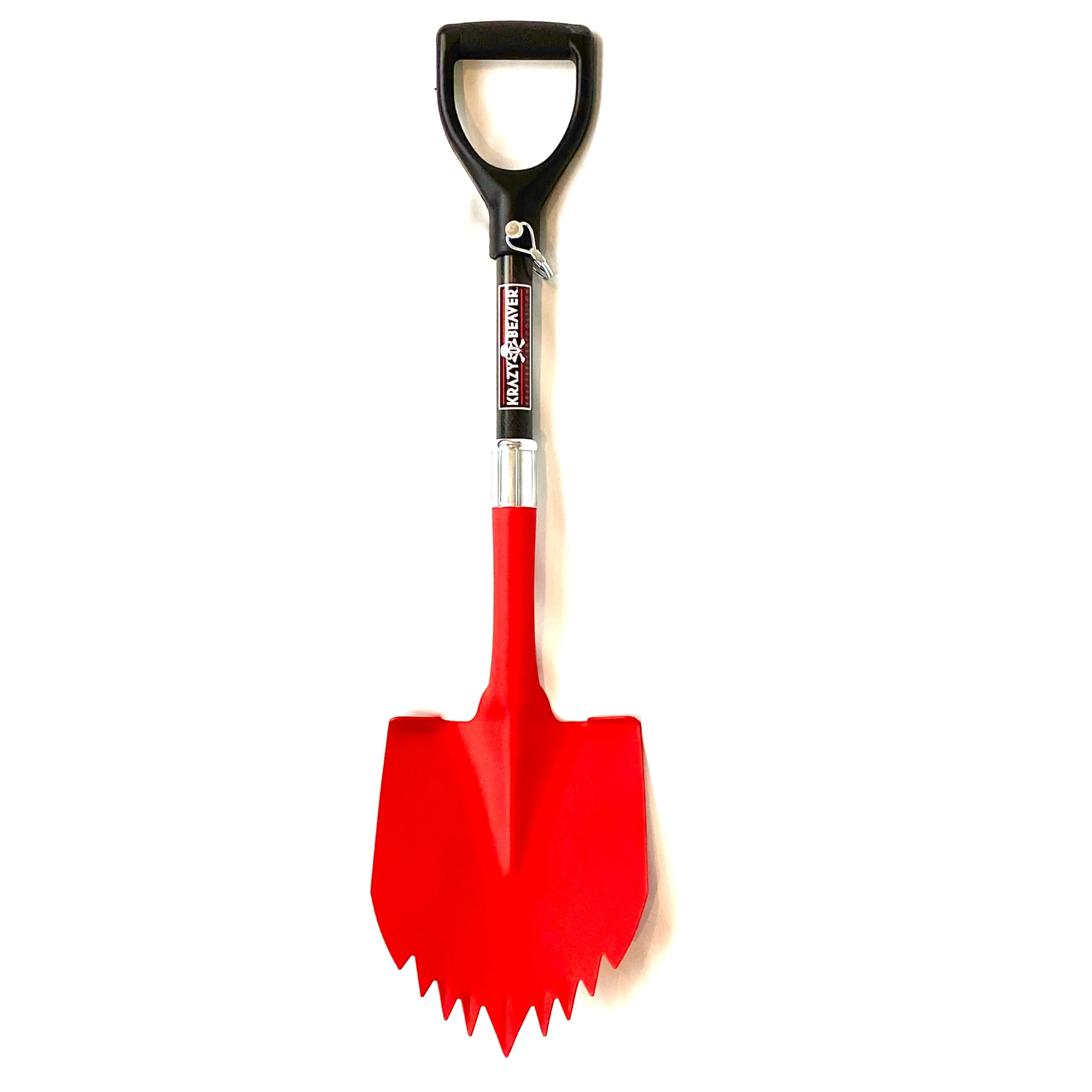 Krazy Beaver Shorty Shovel | Textured Red Head / Black Handle | ATV / UTV - Image 4