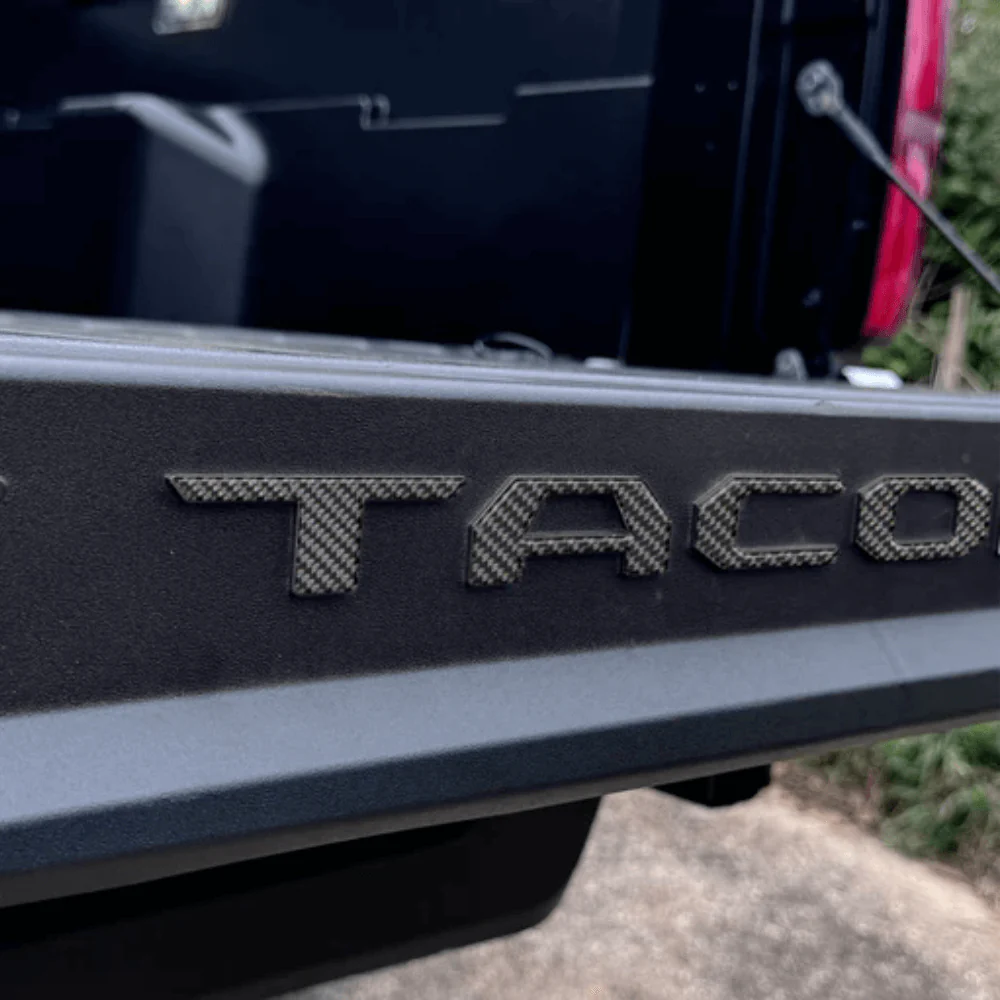 Bed Rail Tailgate Letter Overlays fits 2024+ Toyota Tacoma - Image 2