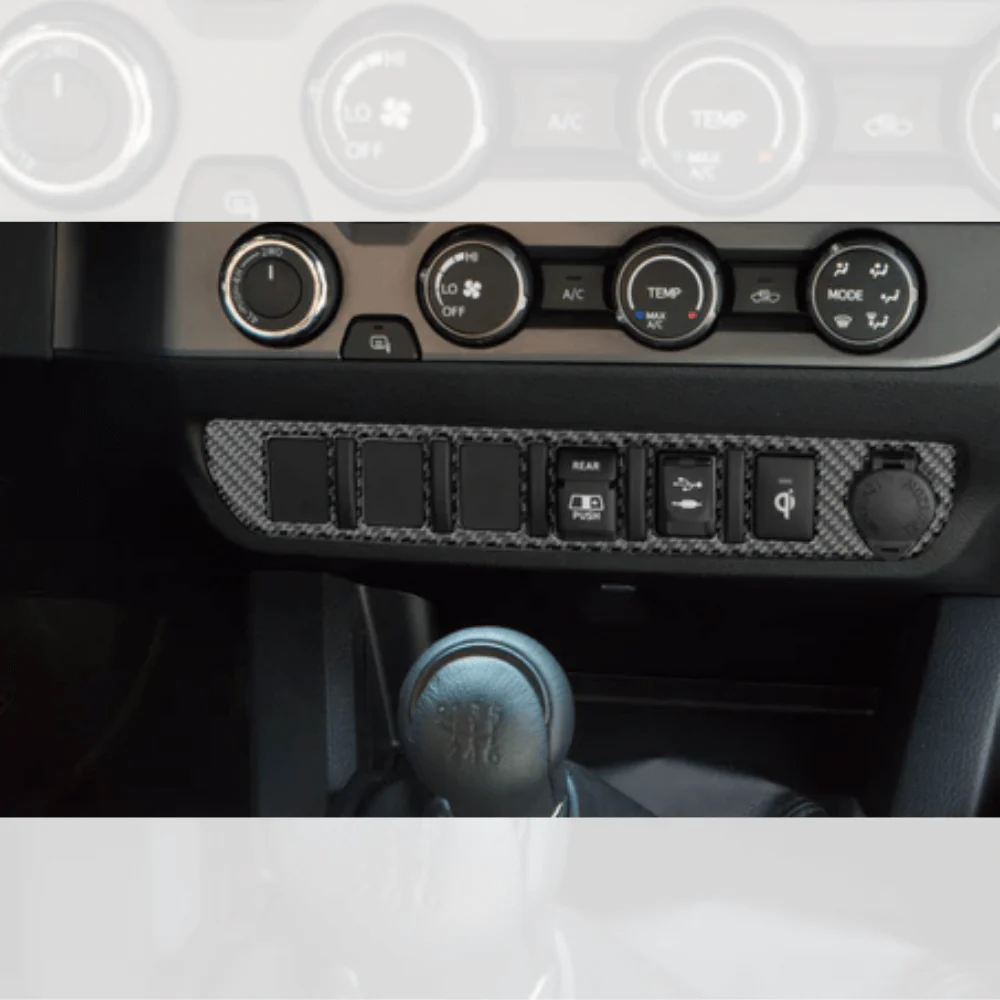Center Dash Switch Panel Accent Fits 2016-2023 Toyota Tacoma - Image 2