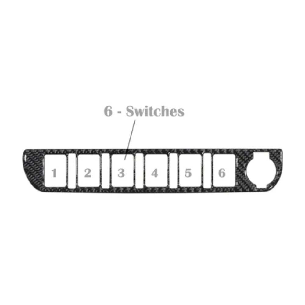 Center Dash Switch Panel Accent Fits 2016-2023 Toyota Tacoma - Image 3