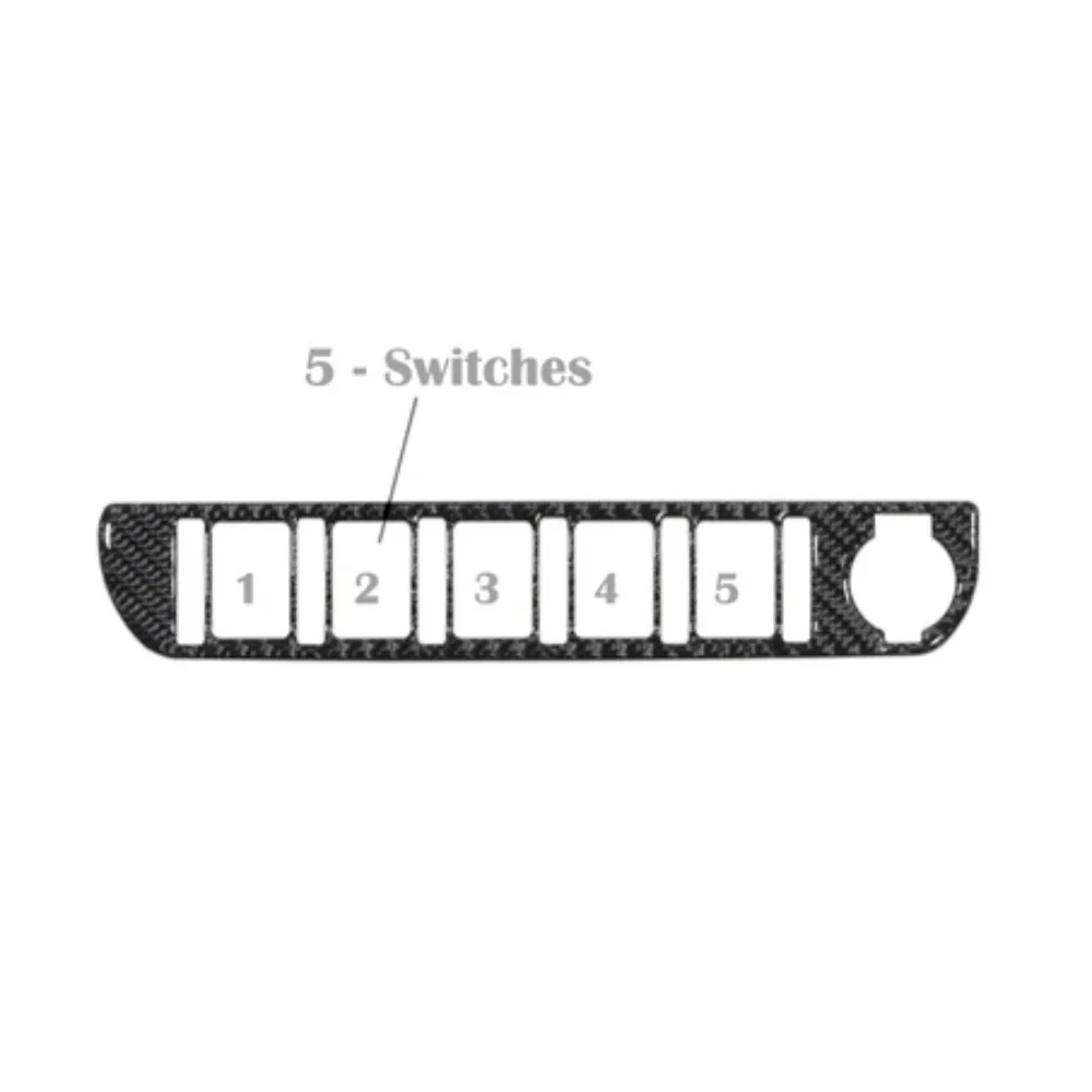 Center Dash Switch Panel Accent Fits 2016-2023 Toyota Tacoma - Image 4